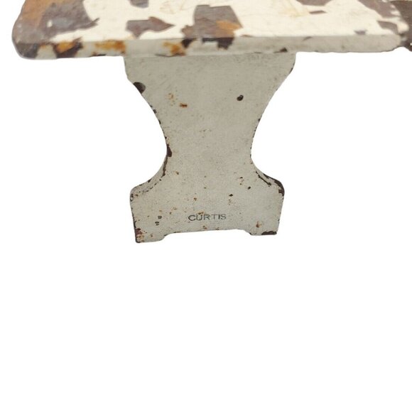 Vintage Aracade Cast‎ Iron Doll House Miniature Table & Bench Chair - Picture 4 of 8